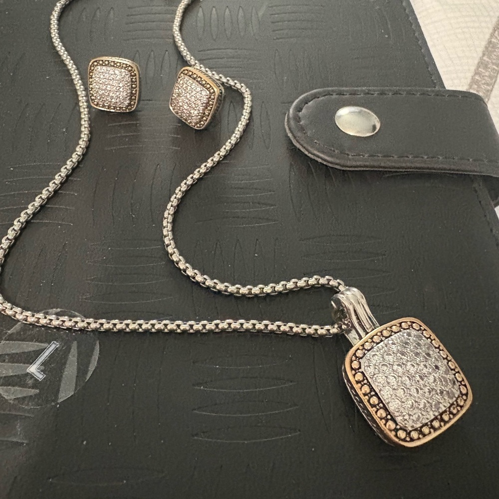 Elegant Silver And Gold Accessory Set